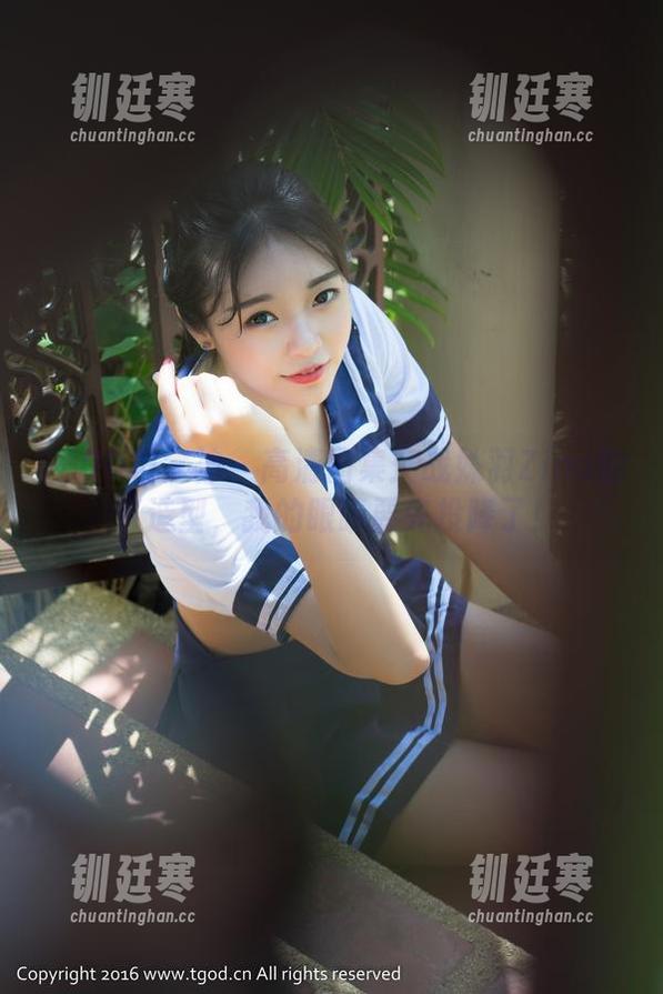 TGOD推女神-战姝羽Zina TGOD推女神 - 高清图集:战姝羽Zina的JK造型,我的眼睛要先投降了!
